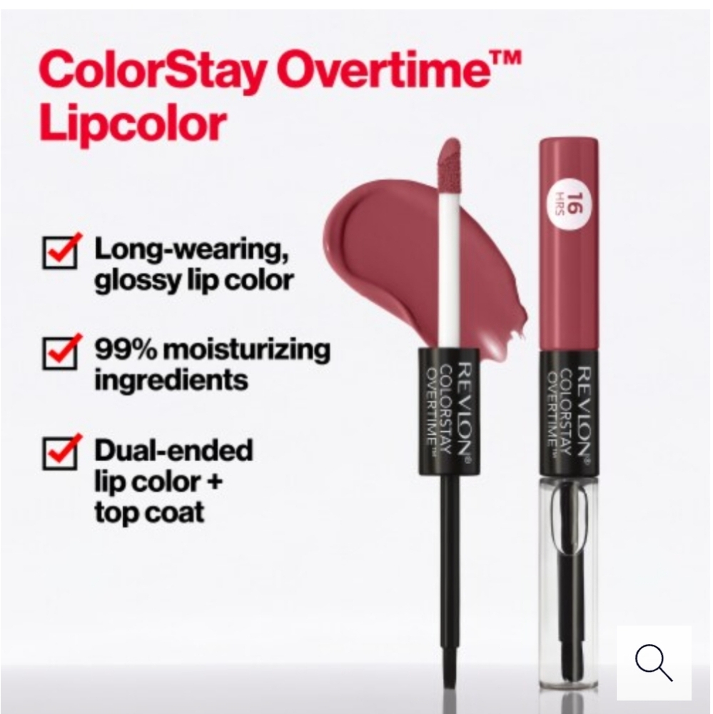 Revlon ColorStay Overtime 16Hr Wear Lipcolor NIB COLOR 220 UNLIMITED MULBERRY - Picture 3 of 7